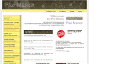 Desktop Screenshot of pro-medico-fortbildung.com