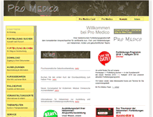 Tablet Screenshot of pro-medico-fortbildung.com